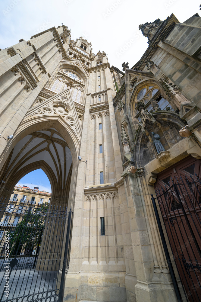 Buen Pastor Cathedral in the city of San Sebastian, Basque Country, Spain.