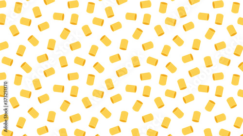 Pasta noodles pattern wallpaper. pasta noodles on white background. 