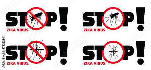 Stop malaria mosquito, dengue or zika virus alert. World malaria day on April 25. Vector signaling seamless pattern. Insect bite, blood infection ( illness ).