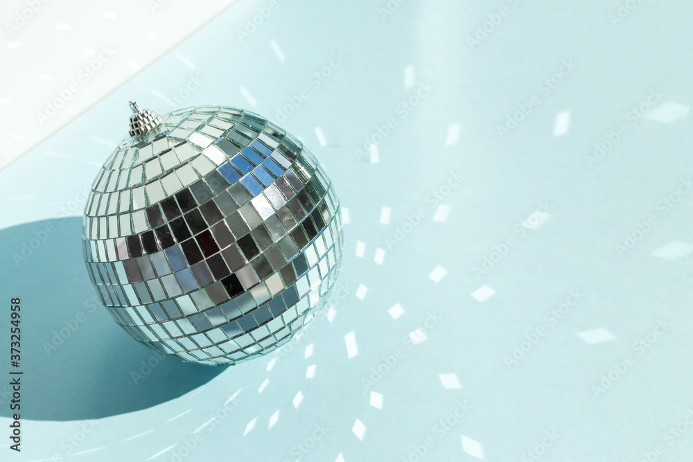 Disco Ball Background Blue