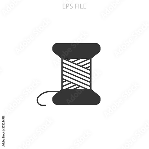 Thread reel, sewing, tailor icon. New trendy thread reel vector illustration symbol. EPS vector file