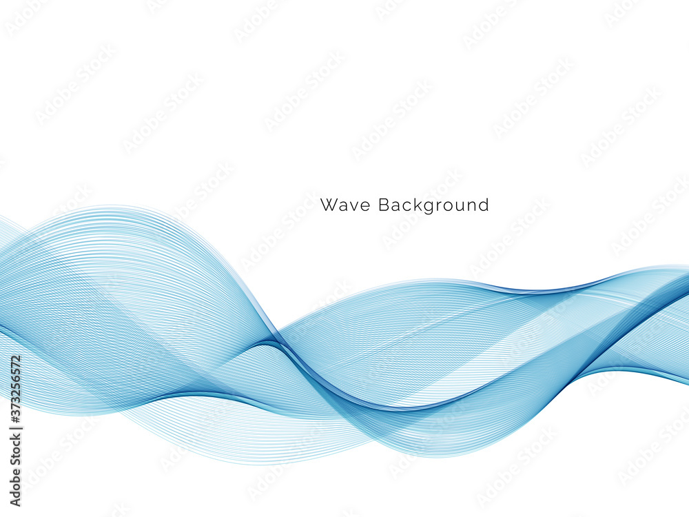Fototapeta premium Blue Wave Background, Abstract Light Blue Waves