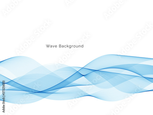 Blue wave modern stylish background