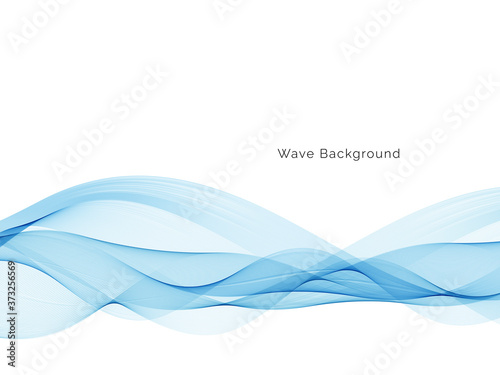 Blue wave modern stylish background