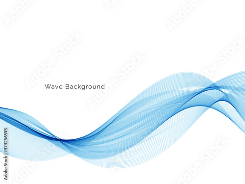Blue wave modern stylish background