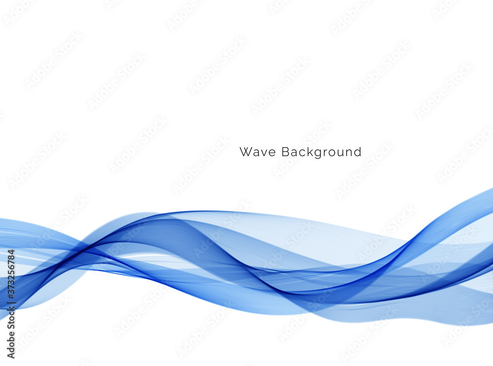Naklejka premium Abstract blue wave background