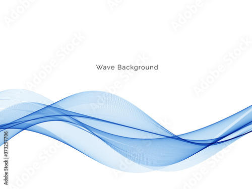 Modern blue wave background for business presentation