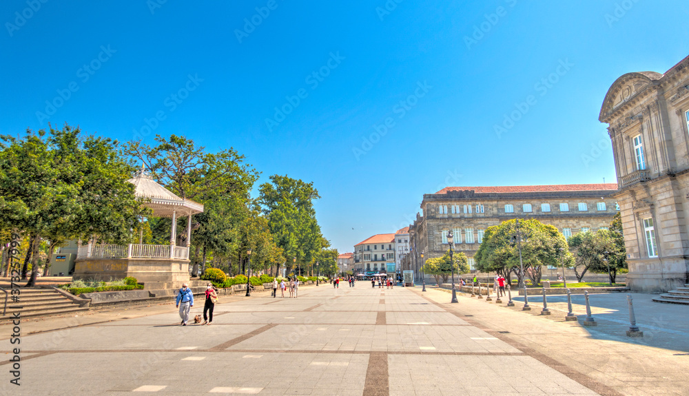 Pontevedra landmarks, Galicia, Spain