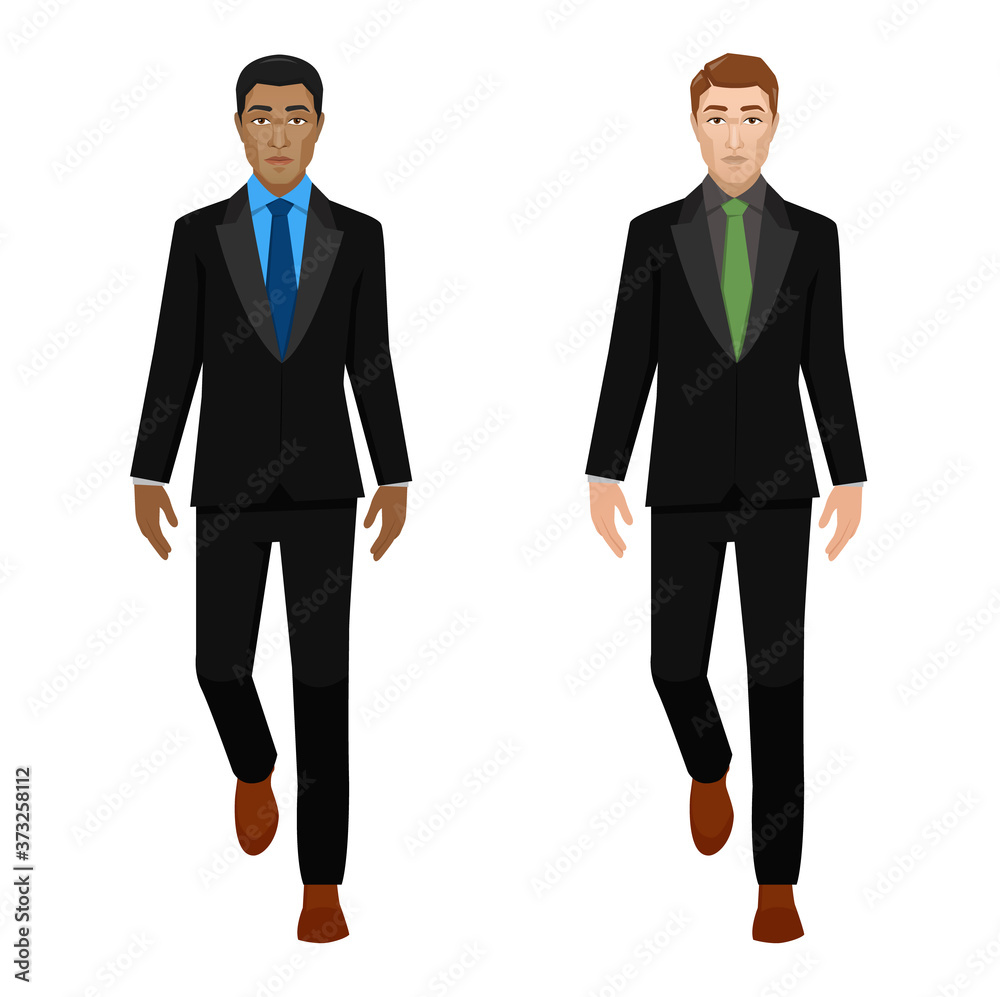 Set Businessman Walking Forward.,vector eps10 Set Businessman Walking Forward.,vector eps10