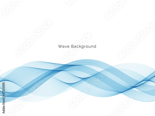 Abstract blue wave background