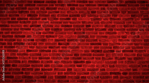 Red Brick Wall Texture Panoramic