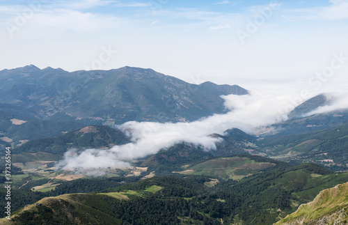 Clouds entering the valley of Polaciones