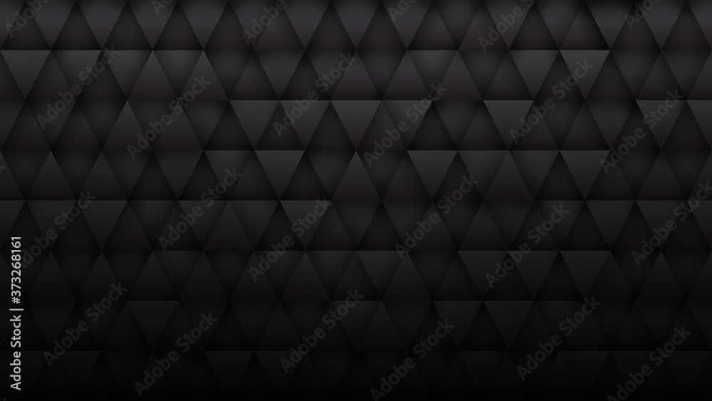 Dark Gray 3D Triangle Particles Technology Minimalist Black Abstract  Background. Three Dimensional Science Conceptual Tech Triangular Structure  Darkness Wide Wallpaper In Ultra High Definition Quality Stock Illustration  | Adobe Stock