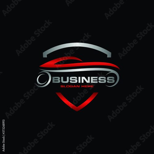 Car Auto Shield Dealership Creative Modern Logo Design Template Icon Vector