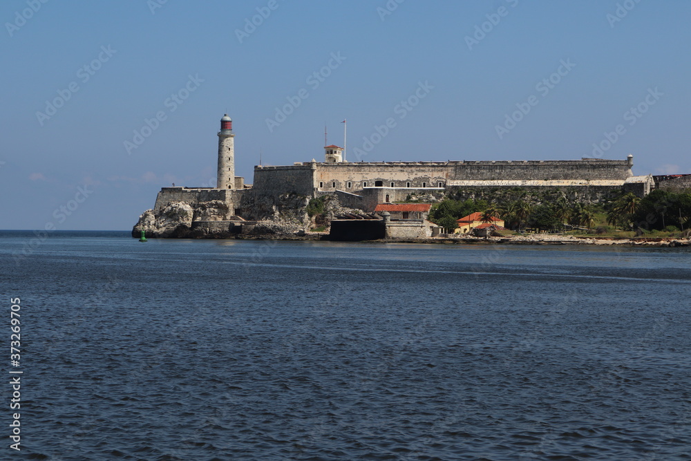 キューバのハバナ、海からの運河への入り口、サン・サルバドル・デ・ラ・プンタ要塞
Castillo de San Salvador de la Puntaからの景色