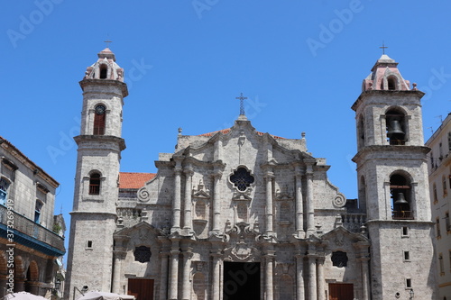 キューバのハバナのカテドラル広場
Plaza de la Catedralにあるハバナ大聖堂　Catedral de San Cristóbal de La Habana