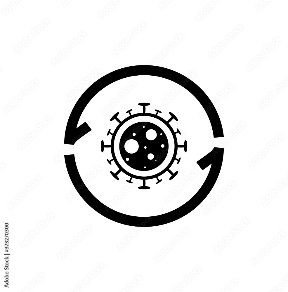 Coronavirus 2019 or COVID 19 in the spinning wheel symbolizes the idea that the virus will return to spread. Coronavirus 2019 or COVID 19 in the spinning wheel symbolizes the idea that the virus will return to spread.