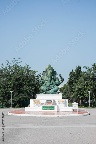 Petchburi,Thailand,22 October 2015 :Ganesh statue at Silpakorn University,sign of Silpakorn University.