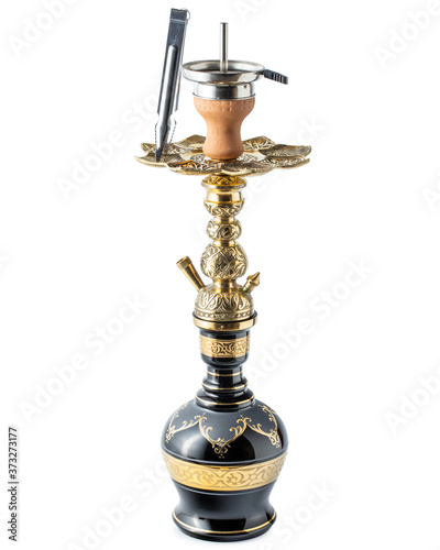 Isolated traditional hookah or water pipe withouth hoses