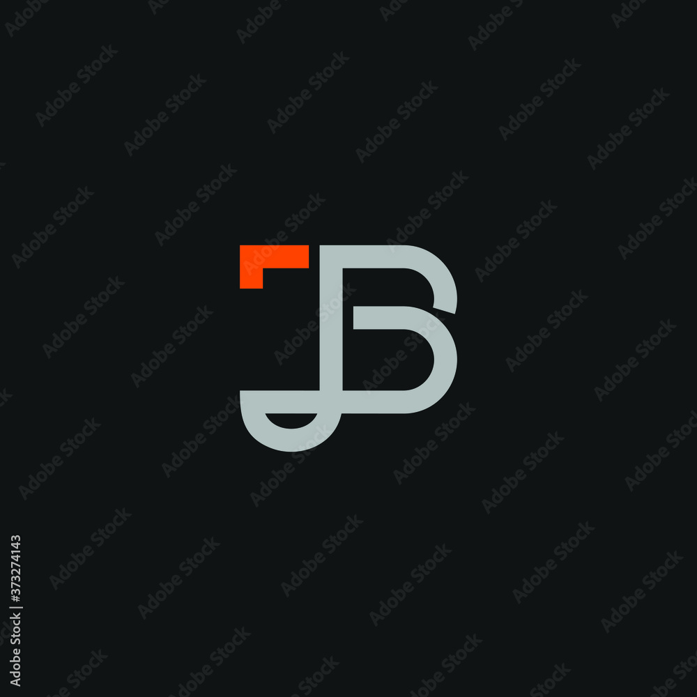 JB initial monogram logo, Letter JB Logo Icon Design Template Element JB initial monogram logo, Letter JB Logo Icon Design Template Element