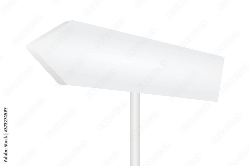 White direction sign. vector illustration White direction sign. vector illustration