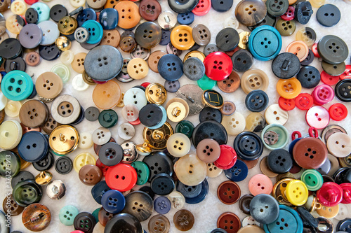 Bottoni di mille colori e dimensioni, per riviste, copertine e marketing photo