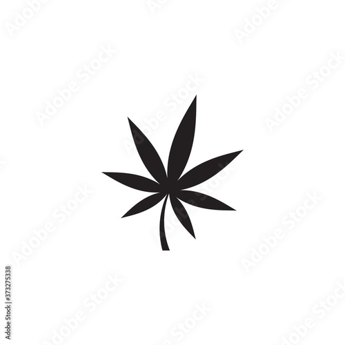 Cannabis marijuana hemp leaf logo © dar