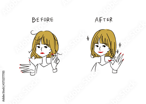 髪の毛に満足してない人と満足してる人