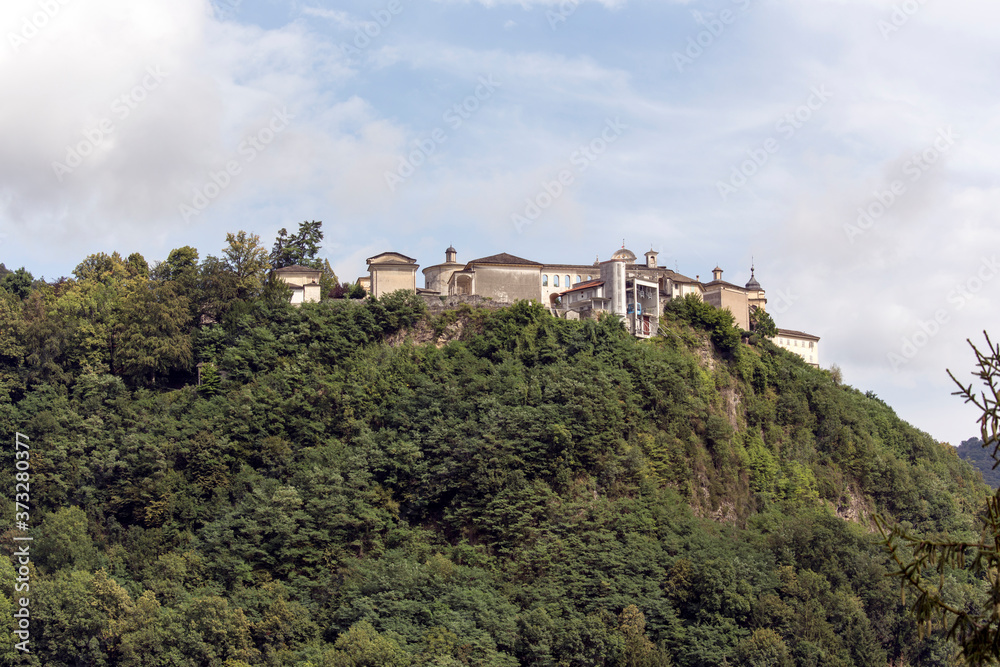 View of holy mountain in Varallo