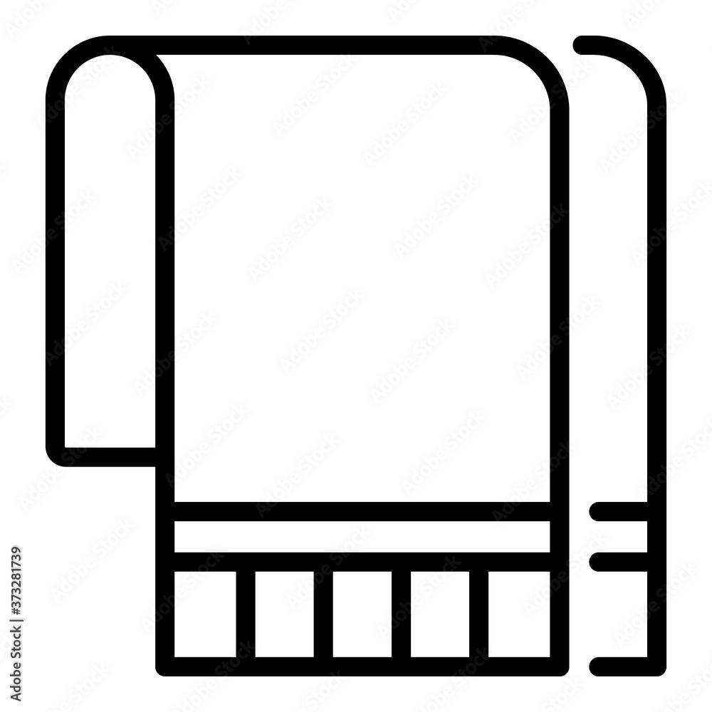 Self care towel icon. Outline self care towel vector icon for web design isolated on white background Self care towel icon. Outline self care towel vector icon for web design isolated on white background