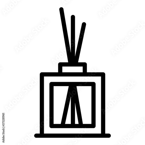 Aroma sticks diffuser icon. Outline aroma sticks diffuser vector icon for web design isolated on white background