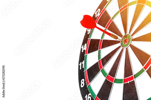 Success goals Targeting the business concept. Businessman throwing red arrow dart to virtual target dart board. Targeting the business concept