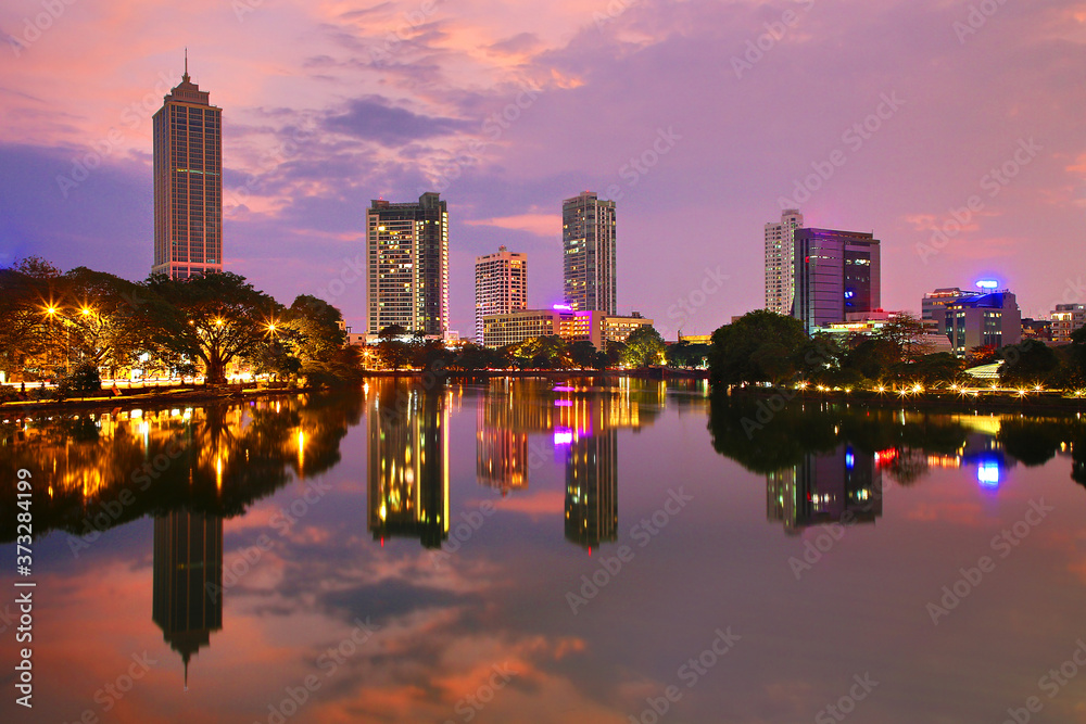 Skyline of Colombo, Sri Lanka