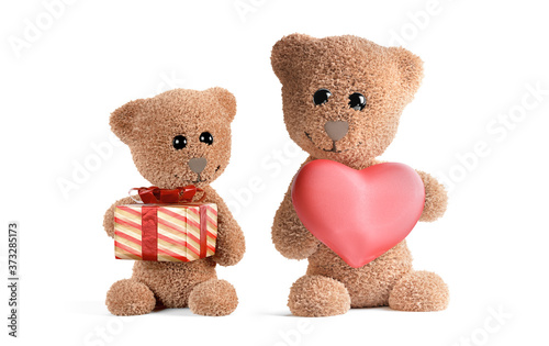 concept of love. cute teddy...