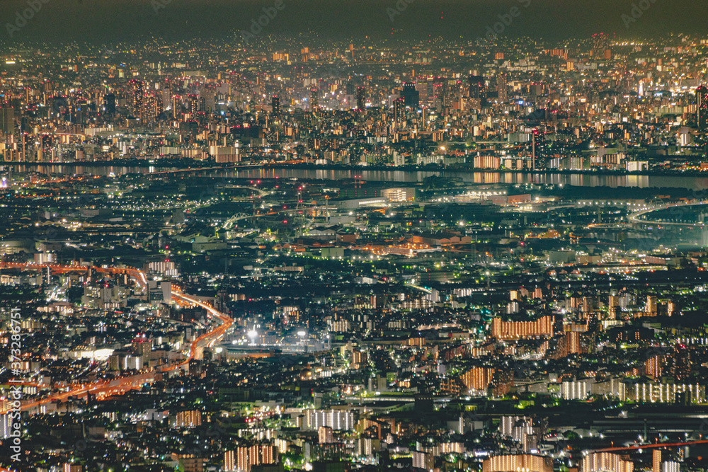 神戸六甲山からの夜景