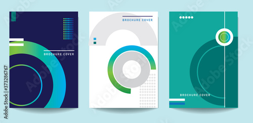 simple modern business brochure templates with geomettric theme