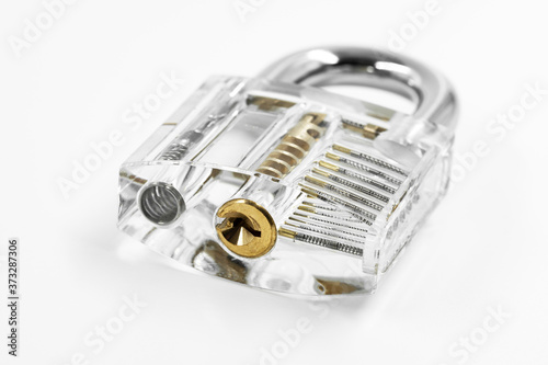 Transparent padlock