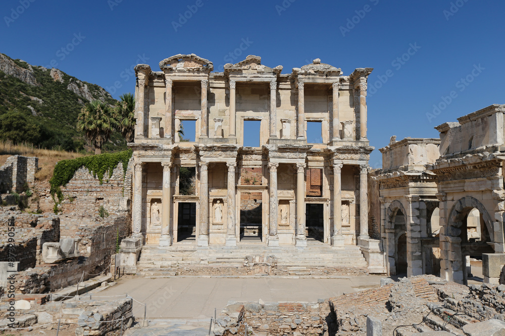 Library of Celsus in Ephesus Ancient City, Selcuk Town, Izmir, Turkey Library of Celsus in Ephesus Ancient City, Selcuk Town, Izmir, Turkey