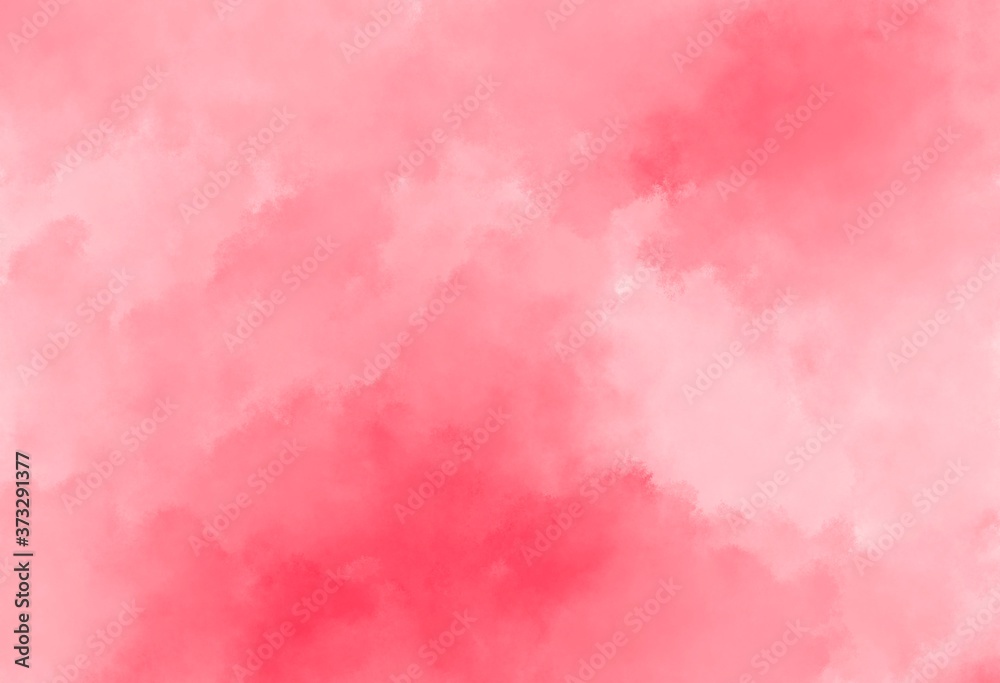 Abstract watercolor background with red tones. Texture effect of clouds or fog.