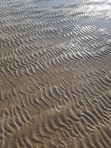 sand ripples on the beach