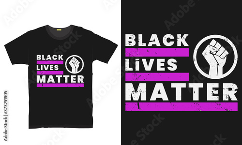 Black lives matter typography t-shirt design
