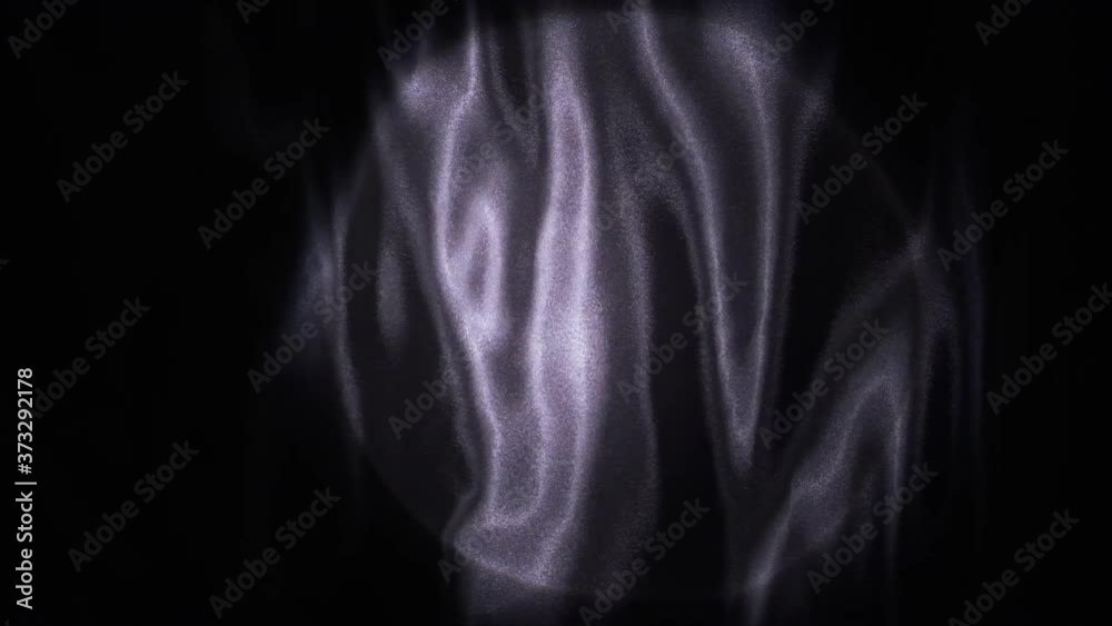 Black texture of wavy glossy silk fabric in a spotlight beam. Slow motion. Black texture of wavy glossy silk fabric in a spotlight beam. Slow motion.