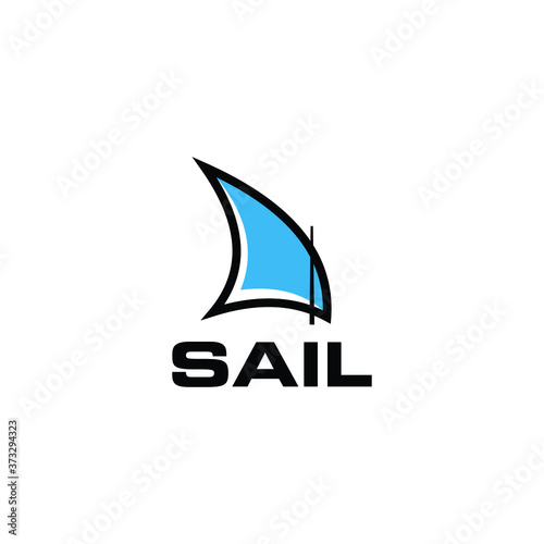 sailing boat logo design vector inspiration, Sail boat logo design vector based template illustration
