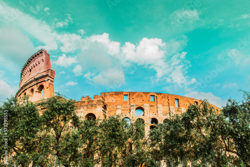 Photography colosseum in rome italy