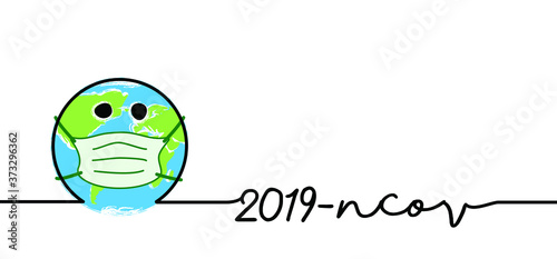 Stop coronavirus epidemic, bacteria cell. ( Covid-19 2019-nCoV, Covid-2019 ) Corona virus in China, Wuhan lockdown. Stay at home, stay safe. Social distancing Face mask. Self quarantine concept.