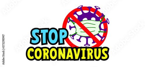 Stop coronavirus epidemic, bacteria cell. ( Covid-19 2019-nCoV, Covid-2019 ) Corona virus in China, Wuhan lockdown. Stay at home, stay safe. Social distancing Face mask. Self quarantine concept.