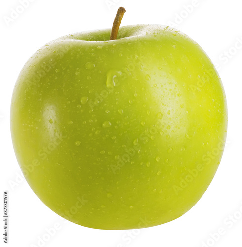 green apple isolated on white