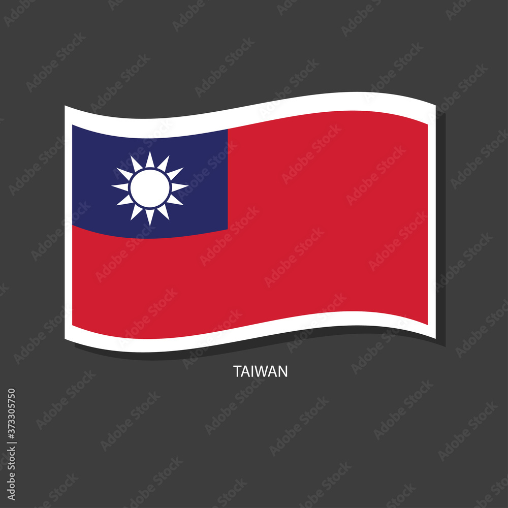 Taiwan flag Vector waving with flags. Taiwan flag Vector waving with flags.