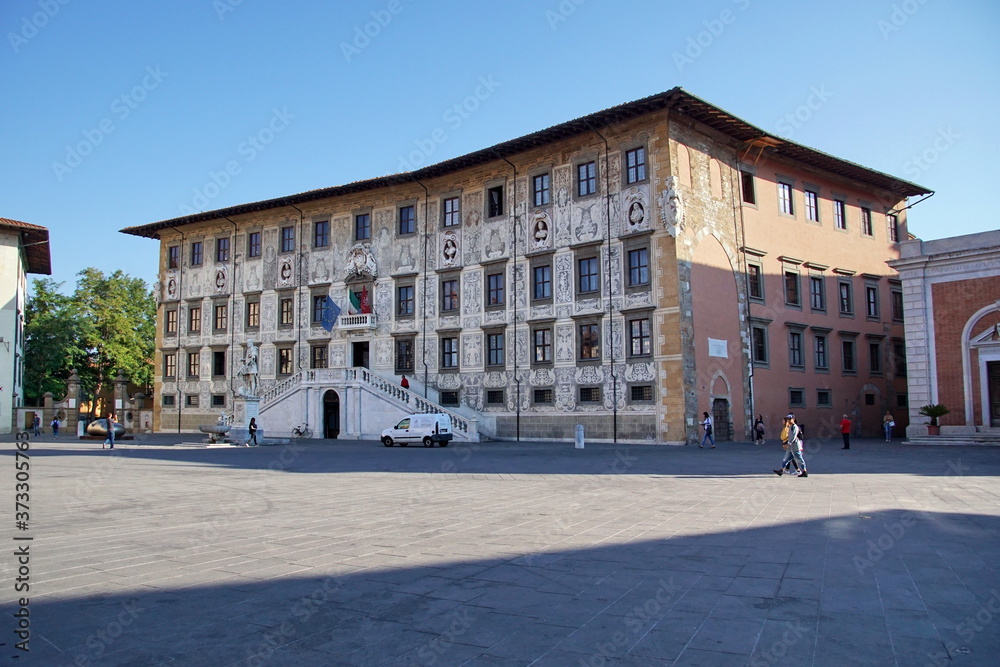 The Scuola Normale Superiore is a university institution of higher education based in Pisa, located in the Palazzo della Carovana.