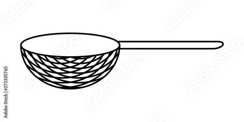 LINEAR DRAWING OF A KITCHEN GRATE ON A WHITE BACKGROUND